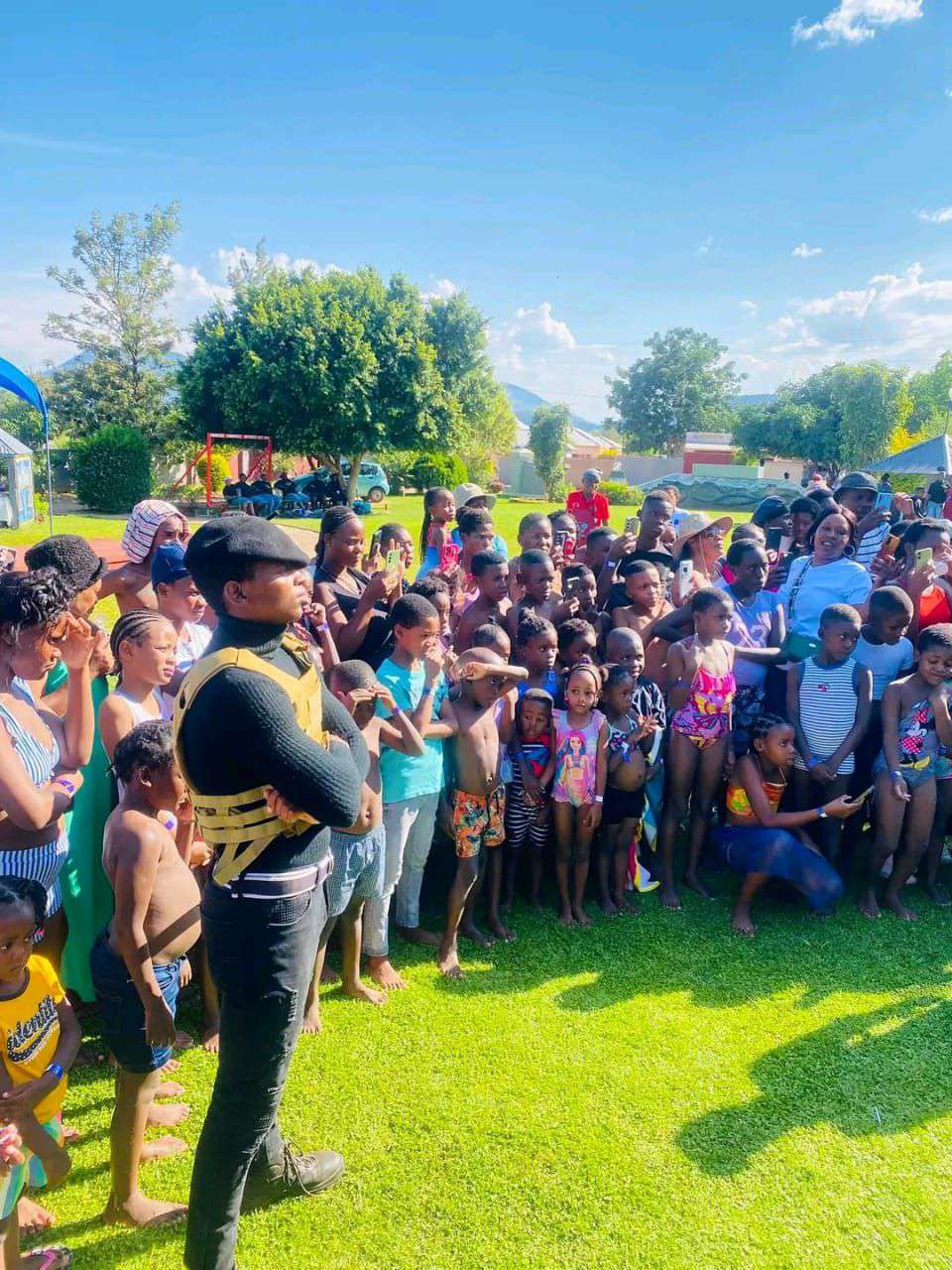Families gathered at Family Feast Funday